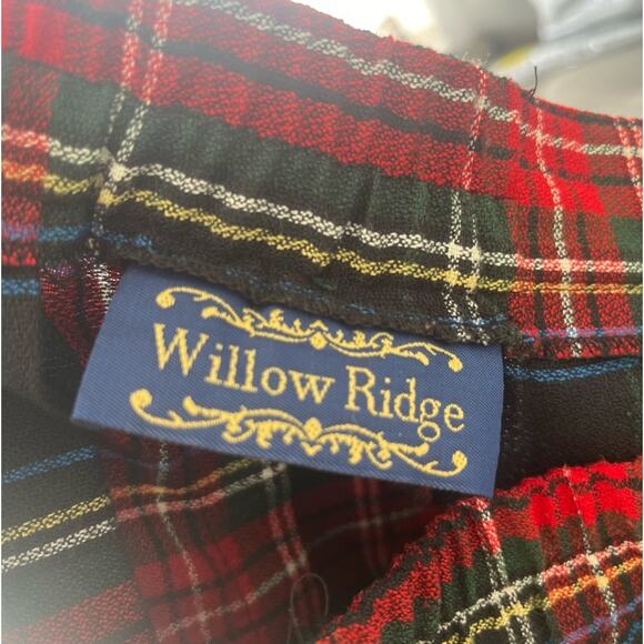 Vintage 80s Tartan Pleated  Skirt Plus Size - Picture 3 of 8